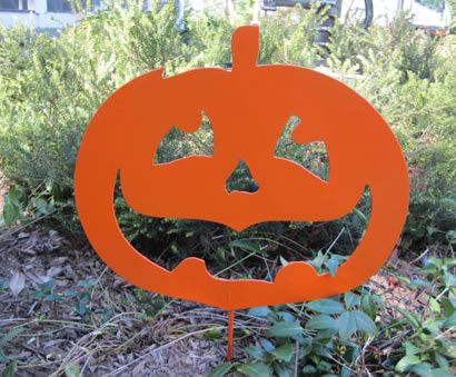 Happy Pumpkin Garden Stake