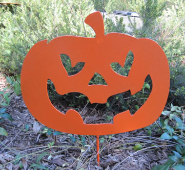 Jack o lantern Garden Stake