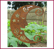 New Moon Garden stake