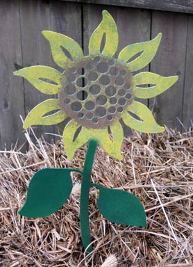 Sunflower Garden Stake